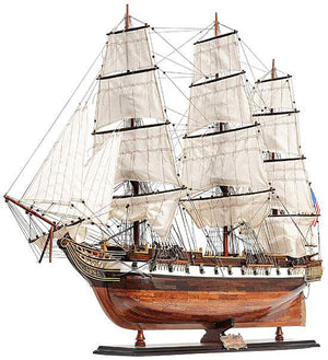 Assembled USS Constellation Wood Model Ship 38"