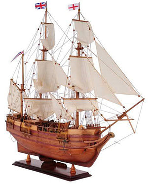 Assembled HMS Beagle Wood Model Ship 32" L