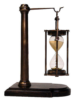 Bronzed 30 Minute Hourglass with Stand by Authentic Models