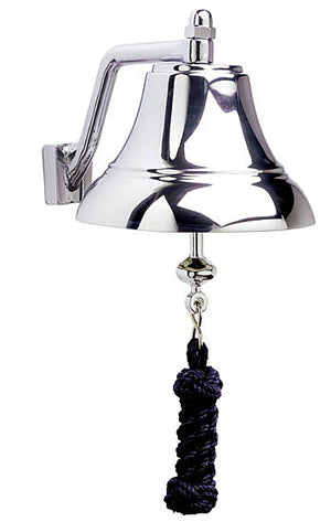 6" Nickel Plated Brass Bell by Weems and Plath