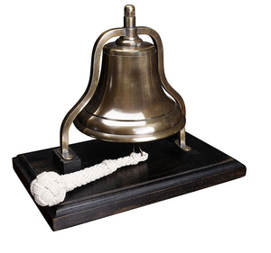Nautical Brass Purser's Bell with bronze finish by Authentic Models