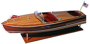 1949 Chris-Craft 19' Racing Runabout Wood Model Kit by Dumas