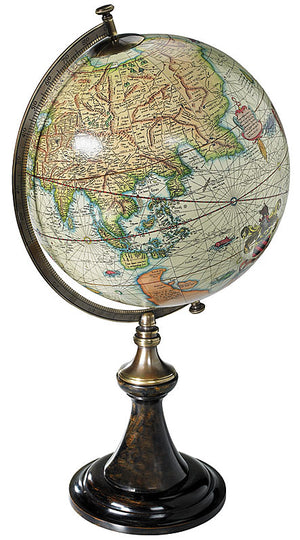 Mercator Old World Terrestrial Globe Reproduction on Paris Stand by Authentic Models