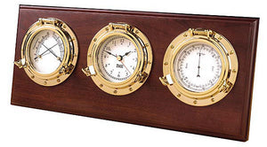 Nautical Porthole Clocks and Weather Stations