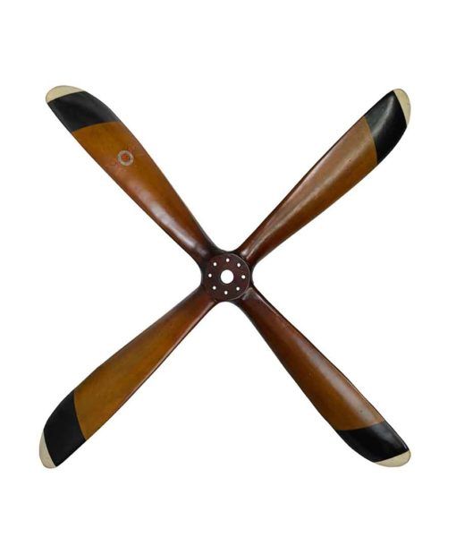 4 Blade Wood Airplane Propeller Replica by Authentic Models