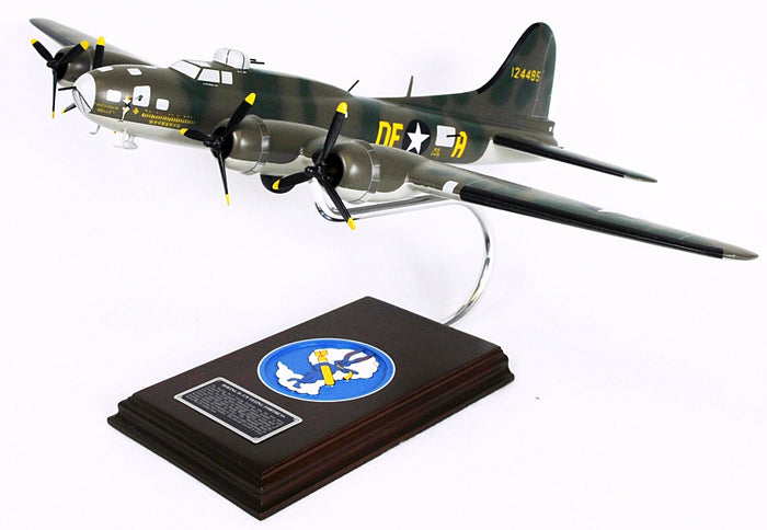 B - 17 F Flying Fortress Wood Model Airplane "Memphis Belle"