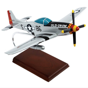 P - 51D Mustang "Old Crow" Wood Model Airplane