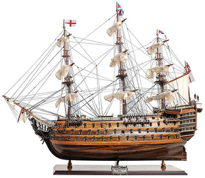Assembled HMS Victory Wood Model Ship 37"