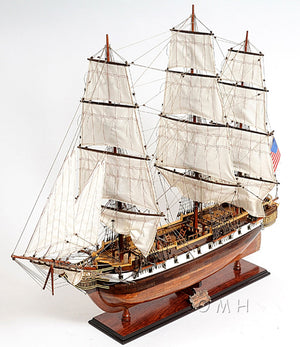 Assembled USS Constellation Wood Model Ship 38"