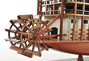 Assembed Mississippi Riverboat Wood Model Boat
