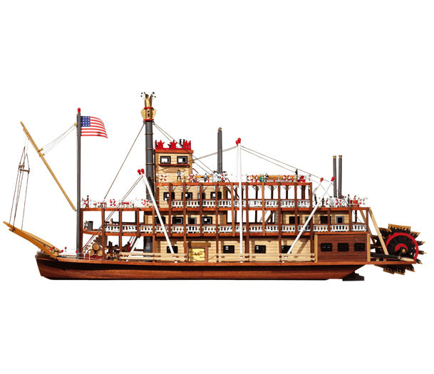 Mississippi Riverboat Wood Model Kit from OcCre