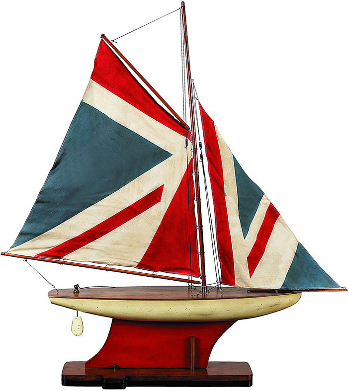 Union Jack Pond Yacht Model Boat by Authentic Models