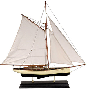 1930's Classic Model Yacht Wood Model Boat by Authentic Models