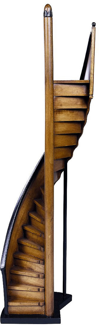 Lighthouse Steps Museum Wood Architectural Model Collectible by Authentic Models